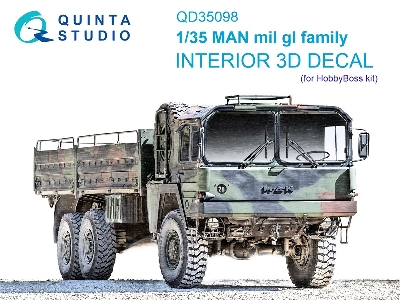 Man Mil Gl Family - 3d-printed & Coloured Interior (For Hobby Boss Kits) - zdjęcie 2