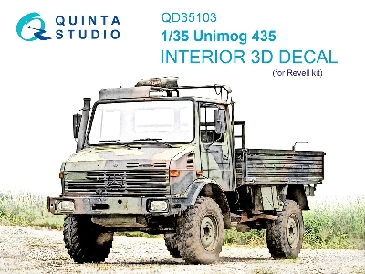 Unimog 435 - 3d-printed & Coloured Interior (For Revell Kits) - zdjęcie 2
