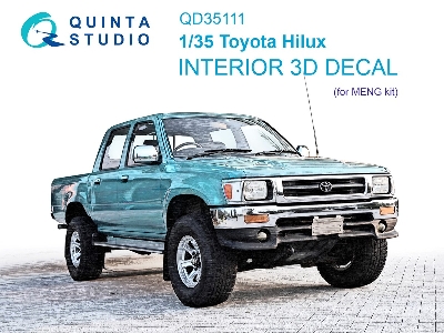 Toyota Hilux - 3d-printed & Coloured Interior (For Meng Kits) - zdjęcie 2