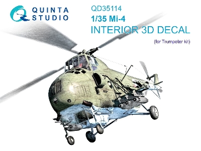 Mil Mi-4 - 3d-printed & Coloured Interior (For Trumpeter Kits) - zdjęcie 2