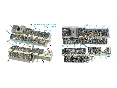 Boeing Ah-64 D Efab (Extended Forward Avionics Bays) - Interior 3d Decal (For Meng Kits) - zdjęcie 12