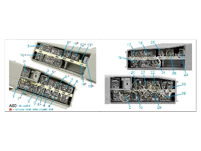 Boeing Ah-64 D/E Efab (Extended Forward Avionics Bays) - Interior 3d Decal (For Takom Kits) - zdjęcie 12