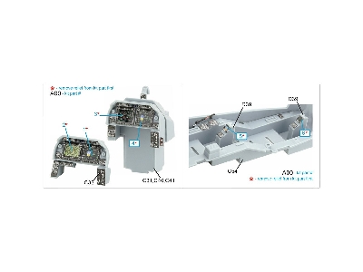 Bell Ah-1 Z Viper - Luminous Displays Interior 3d Decal (For Academy Kits) - zdjęcie 9