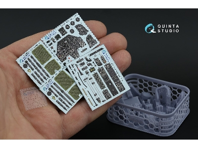 Bell Ah-1 W - Interior 3d Decal With 3d-printed Resin Parts (For Academy Kits) - zdjęcie 3