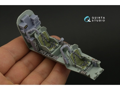 Bell Ah-1 W - Interior 3d Decal With 3d-printed Resin Parts (For Academy Kits) - zdjęcie 12