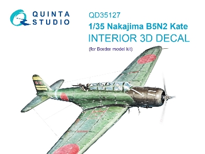 Nakajima B5n2 Kate - 3d-printed & Coloured Interior (For Border Model Kits) - zdjęcie 2