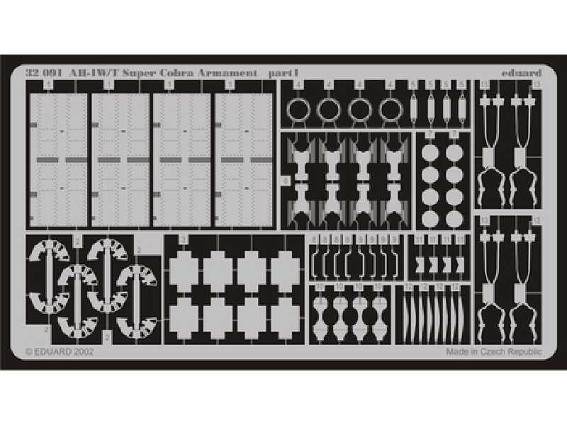  AH-1W/ T armament 1/35 - Academy Minicraft - blaszki - zdjęcie 1