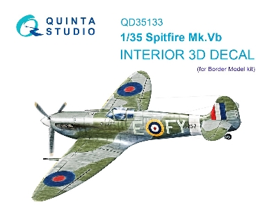 Supermarine Spitfire Mk. Vb - 3d-printed & Coloured Interior (For Border Model Kits) - zdjęcie 2