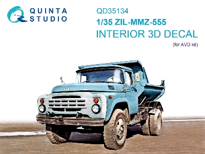 Zil-mmz-555 - 3d-printed & Coloured Interior (For Avd Kits) - zdjęcie 2