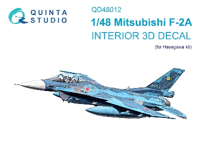 Mitsubishi F-2 A - 3d-printed & Coloured Interior (For Hasegawa Kits) - zdjęcie 2