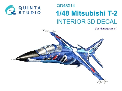 Mitsubishi T-2 - 3d-printed & Coloured Interior (For Hasegawa Kits) - zdjęcie 2