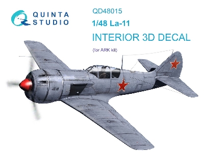 Lavochkin La-11 - 3d-printed & Coloured Interior (For Ark Kits) - zdjęcie 2