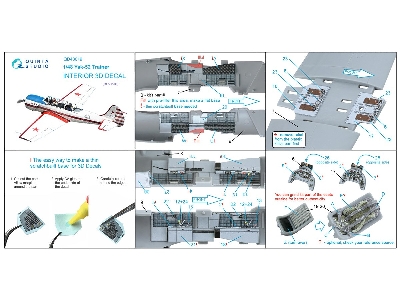 Yakovlev Yak-52 Trainer - 3d-printed & Coloured Interior (For Ark Kits) - zdjęcie 12
