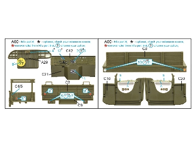 Gmc Cckw 353 (Open Cab) - 3d-printed & Coloured Interior (For Tamiya Kits) - zdjęcie 11
