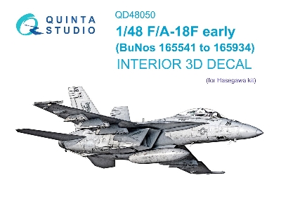 Boeing F/A-18 F Early - 3d-printed & Coloured Interior (For Hasegawa Kits) - zdjęcie 2