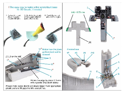 Mitsubishi F-1 - 3d-printed & Coloured Interior (For Hasegawa Kits) - zdjęcie 12