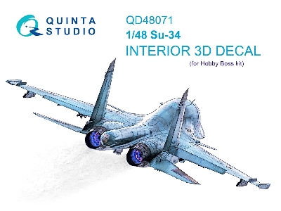 Sukhoi Su-34 - 3d-printed & Coloured Interior (For Hobby Boss Kits) - zdjęcie 2