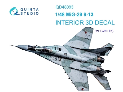 Mig-29 9-13 - 3d-printed & Coloured Interior (For Gwh Kits) - zdjęcie 2