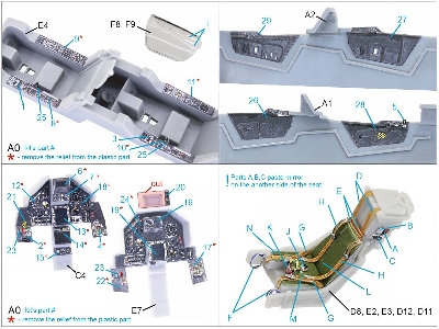 Dassault Mirage 2000 N - 3d-printed & Coloured Interior (For Kinetic Kits) - zdjęcie 18