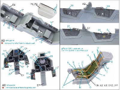 Dassauklt Mirage 2000-5b - 3d-printed & Coloured Interior (Kinetic Kits) - zdjęcie 17