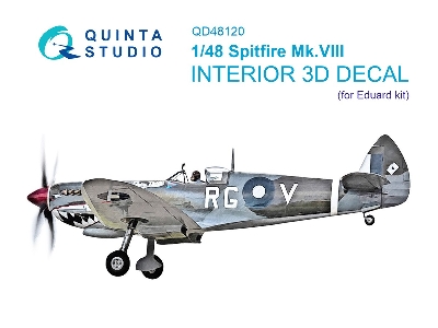 Supermarine Spitfire Mk.Viii - 3d-printed & Coloured Interior (For Eduard Kits) - zdjęcie 2