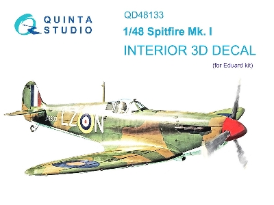 Supermarine Spitfire Mk.I - 3d-printed & Coloured Interior (For Eduard Kits) - zdjęcie 2