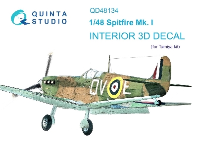 Supermarine Spitfire Mk.I - 3d-printed & Coloured Interior (For Tamiya Kits) - zdjęcie 2