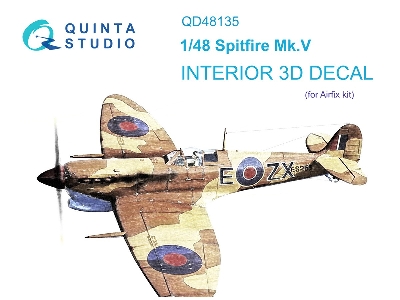 Supermarine Spitfire Mk.V - 3d-printed & Coloured Interior (For Airfix Kits) - zdjęcie 2