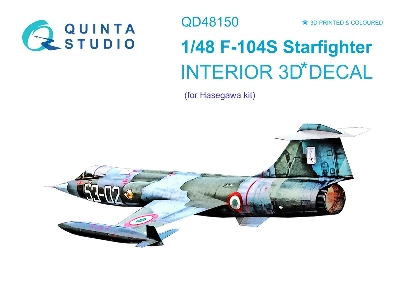 Lockheed F-104 S Starfighter - 3d-printed & Coloured Interior (For Hasegawa Kits) - zdjęcie 2
