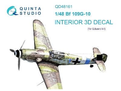 Messerschmitt Bf 109 G-10 - 3d-printed & Coloured Interior (For Eduard Kits) - zdjęcie 2