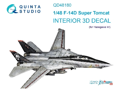Grumman F-14 D Super Tomcat - 3d-printed & Coloured Interior (For Hasegawa Kits) - zdjęcie 2