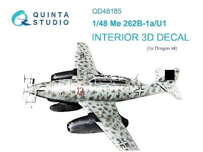 Messerschmitt Me 262 B-1a/U1 - 3d-printed & Coloured Interior (For Dragon Kits) - zdjęcie 2