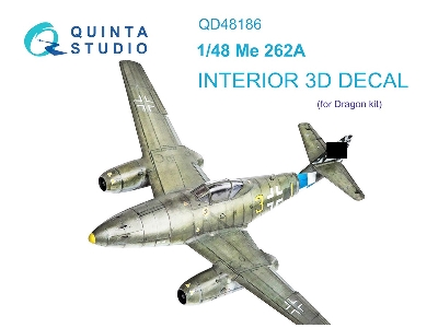 Messerschmitt Me 262 A - 3d-printed & Coloured Interior (For Dragon Kits) - zdjęcie 2
