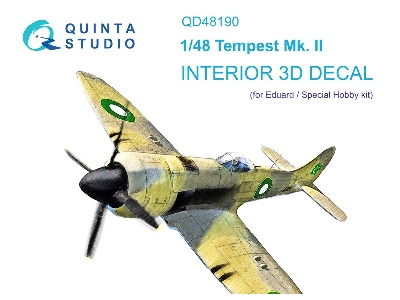 Hawker Tempest Mk.Ii - 3d-printed & Coloured Interior (For Eduard / Special Hobby Kits) - zdjęcie 2