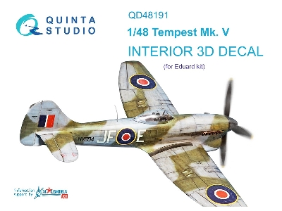 Hawker Tempest Mk.V - 3d-printed & Coloured Interior (For Eduard Kits) - zdjęcie 2