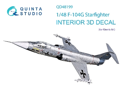 Lockheed F-104 G Starfighter - 3d-printed & Coloured Interior (For Kinetic Kits) - zdjęcie 2