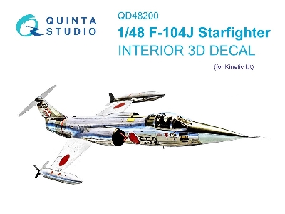 Lockheed F-104 J Starfighter - 3d-printed & Coloured Interior (For Kinetic Kits) - zdjęcie 2