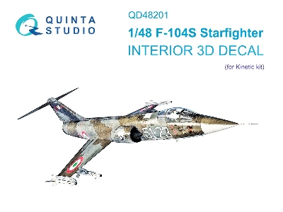 Lockheed F-104 S Starfighter - 3d-printed & Coloured Interior (For Kinetic Kits) - zdjęcie 2