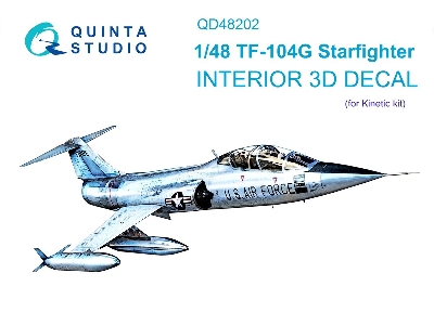Lockheed Tf-104 G Starfighter - 3d-printed & Coloured Interior (For Kinetic Kits) - zdjęcie 2