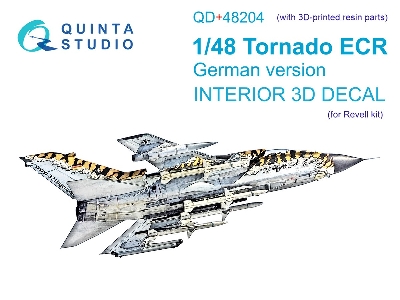 Panavia Tornado Ecr German Version - Interior 3d Decal With 3d-printed Resin Parts (For Revell Kits) - zdjęcie 2