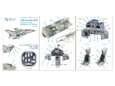 Panavia Tornado Ecr German Version - Interior 3d Decal With 3d-printed Resin Parts (For Revell Kits) - zdjęcie 19