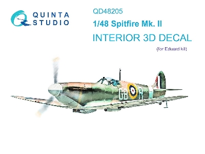 Supermarine Spitfire Mk.Ii - 3d-printed & Coloured Interior (For Eduard Kits) - zdjęcie 2