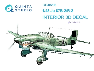 Junkers Ju-87 B-2 / R-2 - 3d-printed & Coloured Interior (For Italeri Kits) - zdjęcie 2