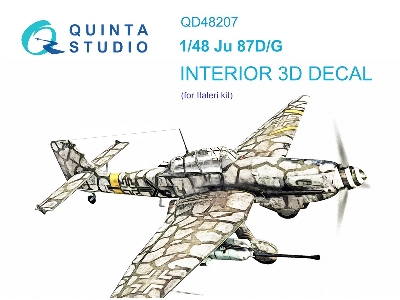 Junkers Ju-87 D/G Stuka - 3d-printed & Coloured Interior (For Italeri Kits) - zdjęcie 2
