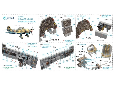 Junkers Ju-87 B-1 / B-2 / R-2 Stuka - 3d-printed & Coloured Interior (For Airfix Kits) - zdjęcie 11