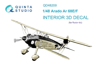 Arado Ar 68 E/F - 3d-printed & Coloured Interior (For Roden Kits) - zdjęcie 2