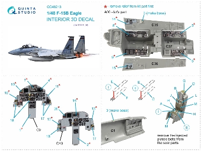 Mcdonnell Douglas F-15 B Eagle -3d-printed & Coloured Interior (For Gwh Kits) - zdjęcie 14