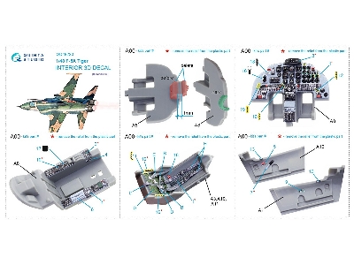 Northrop F-5 A Tiger - 3d-printed & Coloured Interior  (For Kinetic Kits) - zdjęcie 12