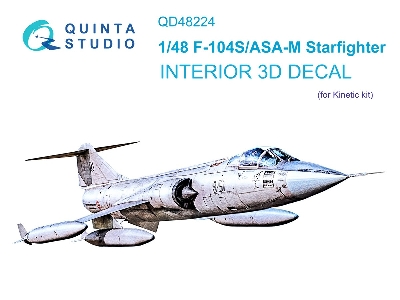 Lockheed F-104 S/Asa-m - 3d-printed & Coloured Interior (For Kinetic Kits) - zdjęcie 2