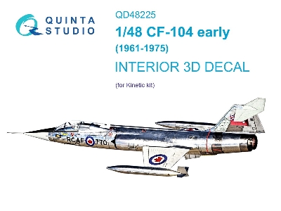 Lockheed Cf-104 Early (1961-1975) - 3d-printed & Coloured Interior (For Kinetic Kits) - zdjęcie 2